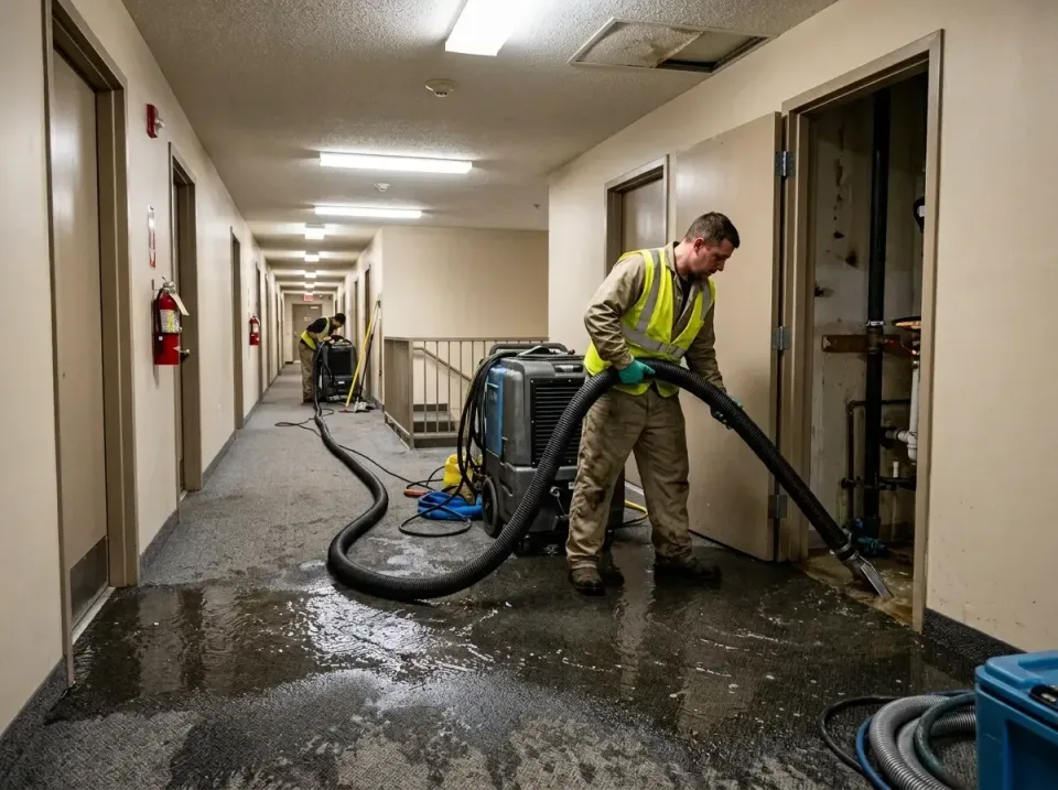 multi-unit-apartment-hallway-f-005 — frequently asked questions, Emergency Burst Pipe Water Extraction & Removal in Bernards…